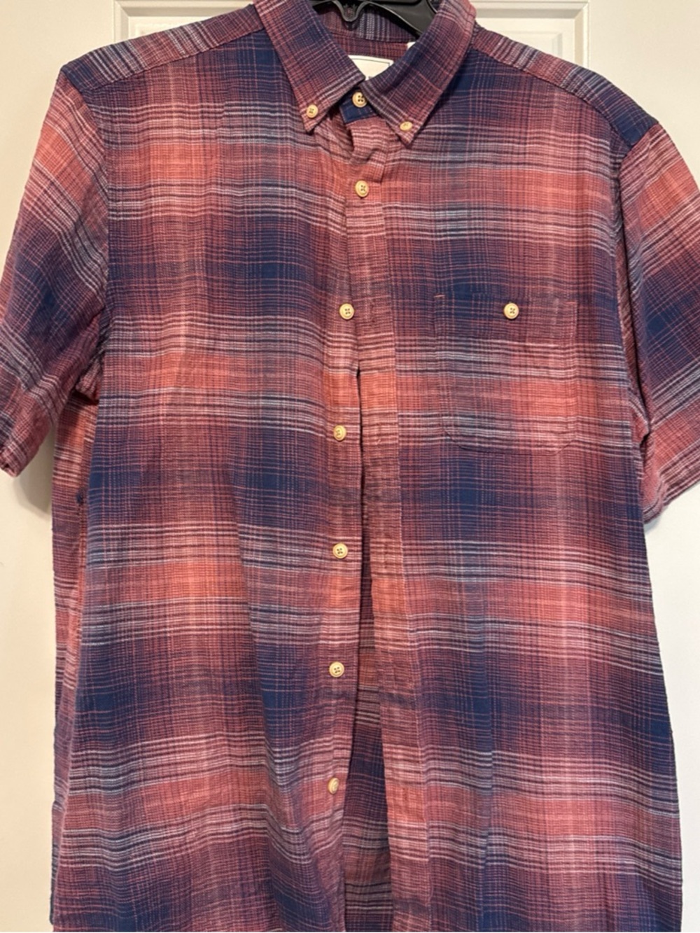LN ROWN Short Sleeve Men’s Button Down Shirt Medium